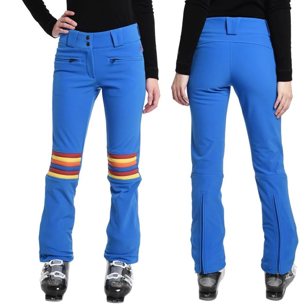 PERFECT MOMENT wome’s Aurora Flare Pant in blue ski pants sz S